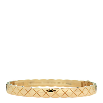 Chanel 18K Yellow Gold Coco Crush Bangle Bracelet M 1 of 4