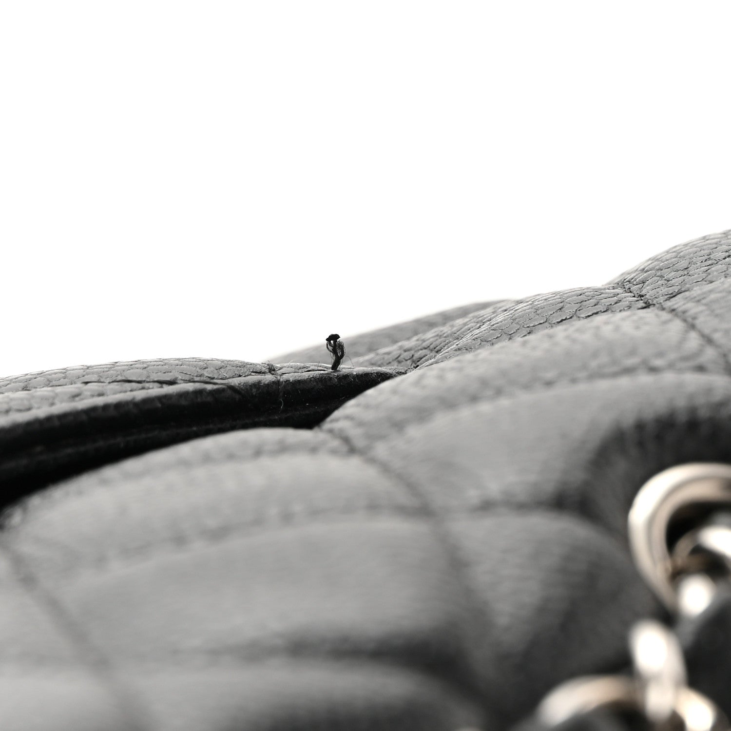 Chanel Caviar Quilted Jumbo Single Flap Black 13 of 14