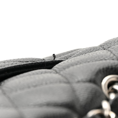 Chanel Caviar Quilted Jumbo Single Flap Black 13 of 14