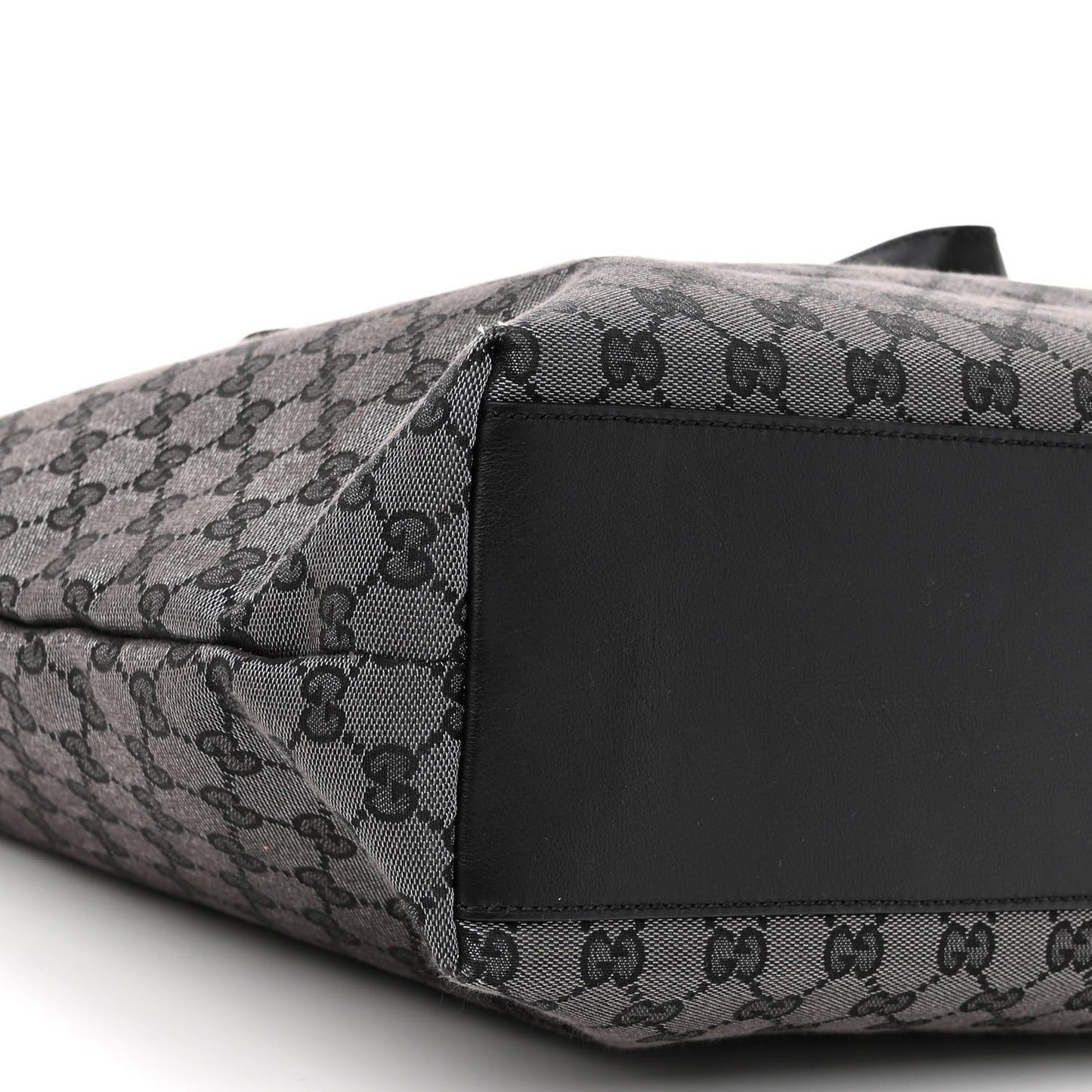 Metallic Monogram Large Tote Black