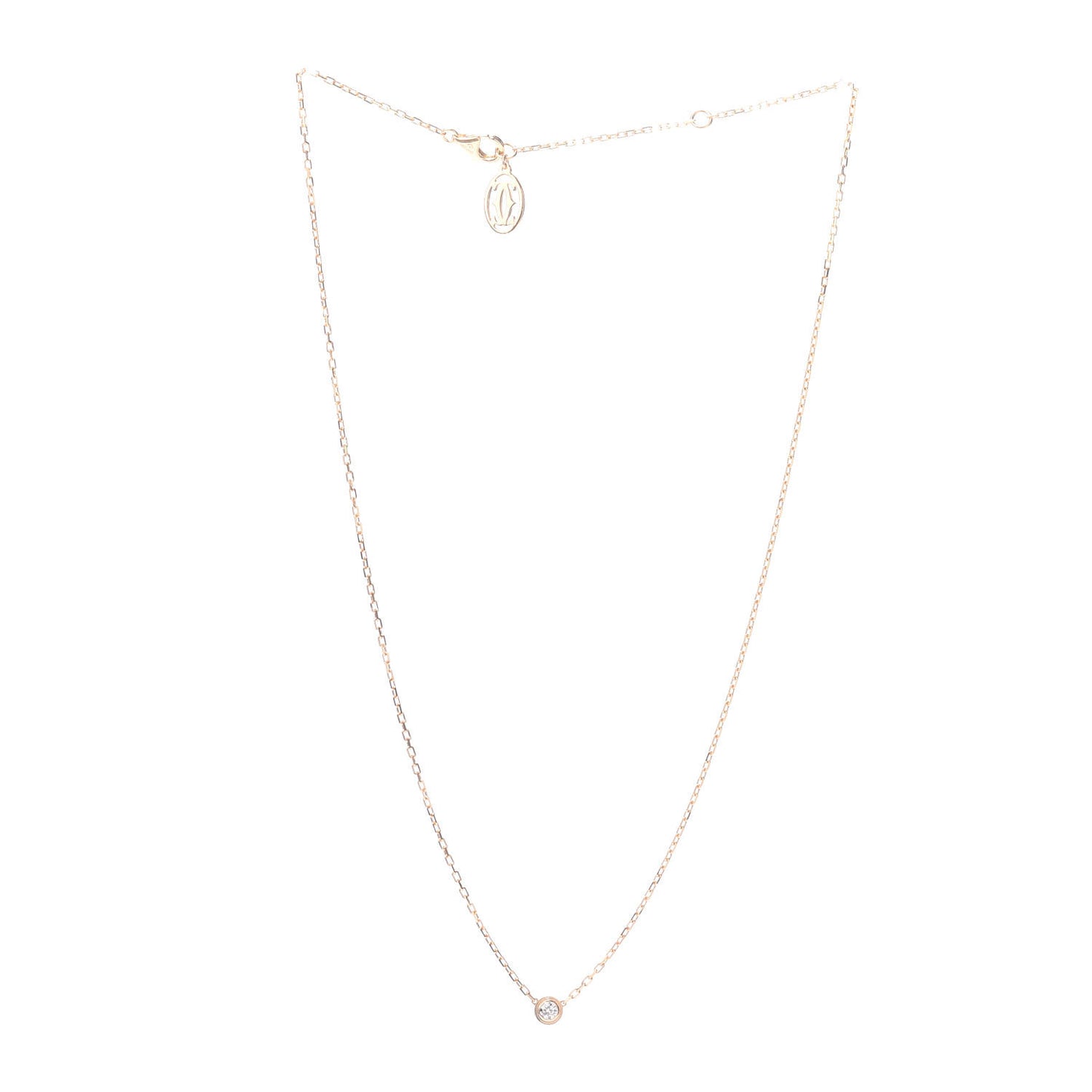 18K Yellow Gold Diamond SM D'Amour Pendant Necklace