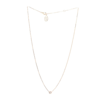 Cartier 18K Yellow Gold Diamond SM D'Amour Pendant Necklace 3 of 4