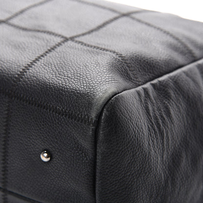 Chanel Caviar Square Stitched Bowler Black 9 of 15