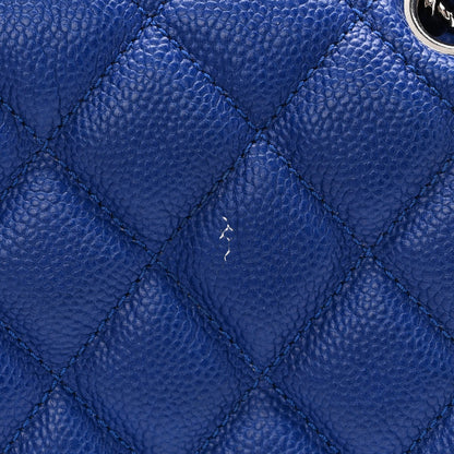 Chanel Caviar Quilted Jumbo Easy Flap Blue 11 of 11
