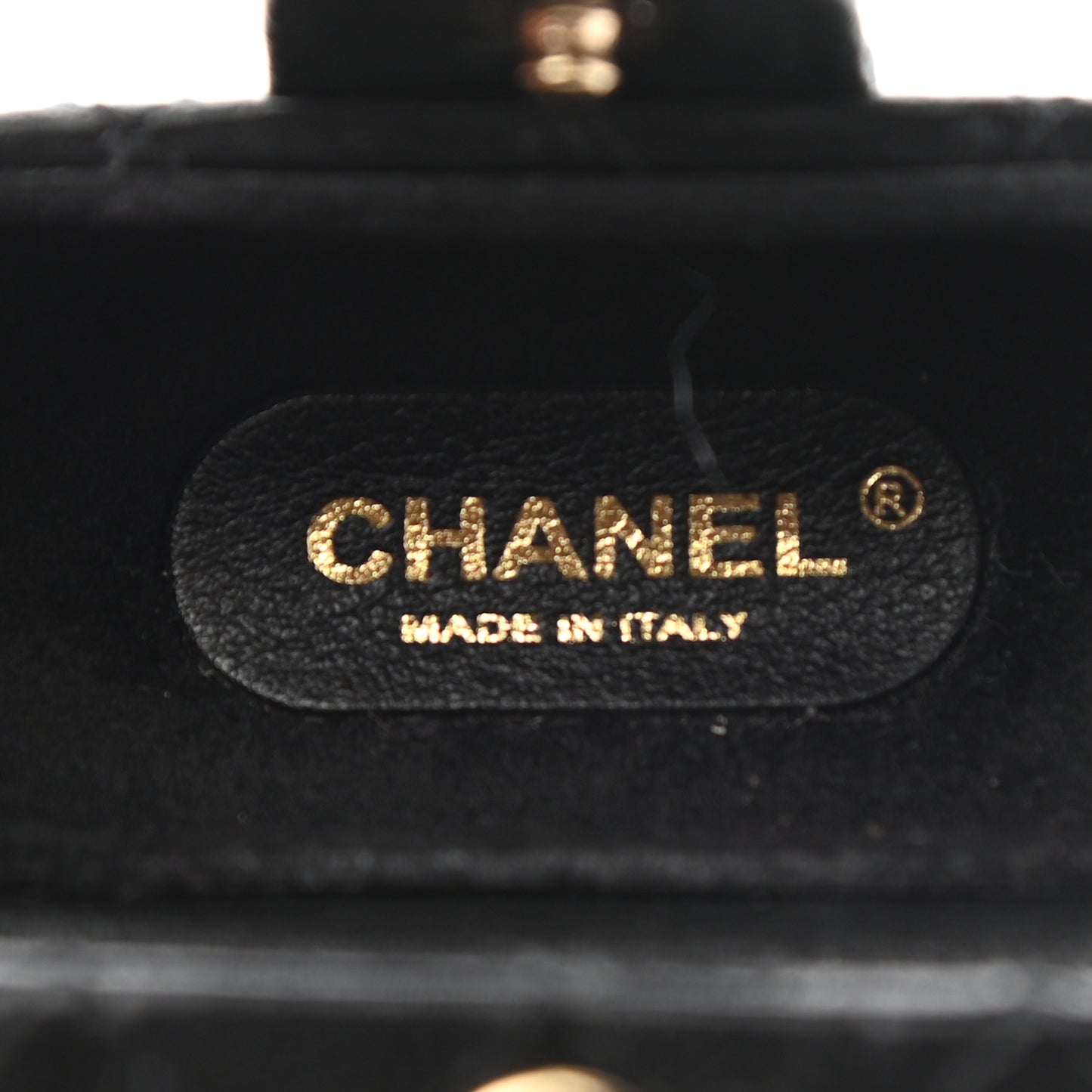 Lambskin Quilted Airpods Pro Case With Chain Black
