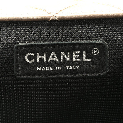 Chanel Metallic Calfskin Quilted XXL Travel Flap Bag Gold 6 of 9