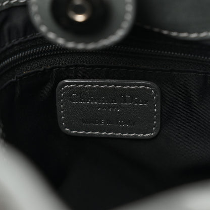 Christian Dior Nylon Cannage Tote Gray 6 of 10