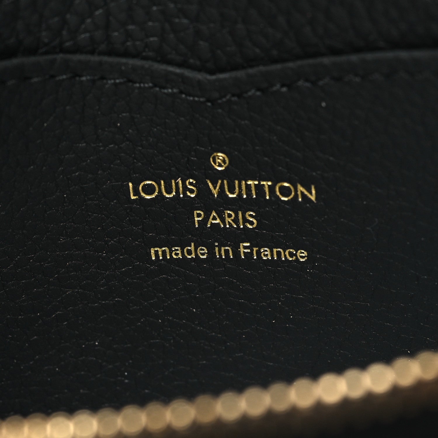 Louis Vuitton Empreinte Monogram Giant Zippy Coin Purse Black Beige 6 of 8