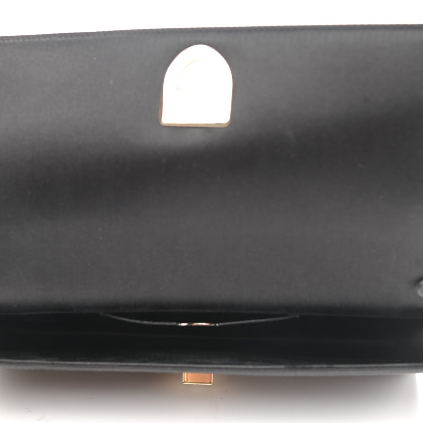 Satin Crystal Diorama Croisiere Chain Wallet Black