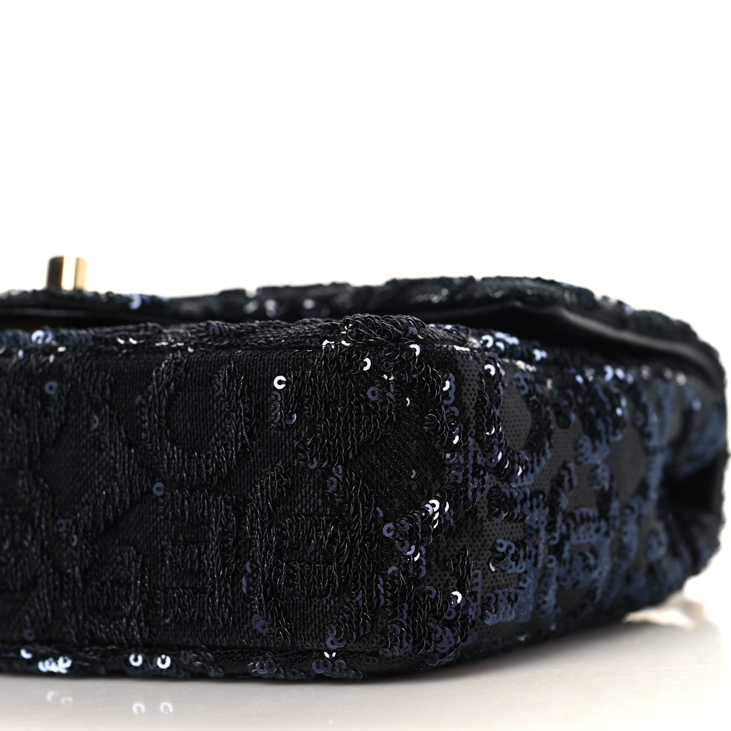 Chanel Sequin Quilted Small Single Flap Black 16 of 20