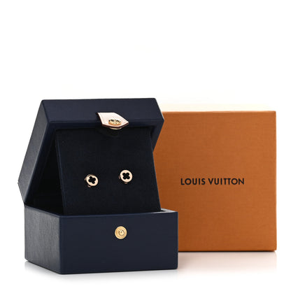 Louis Vuitton 18K Pink Gold Empreinte Ear Studs Earrings 4 of 4
