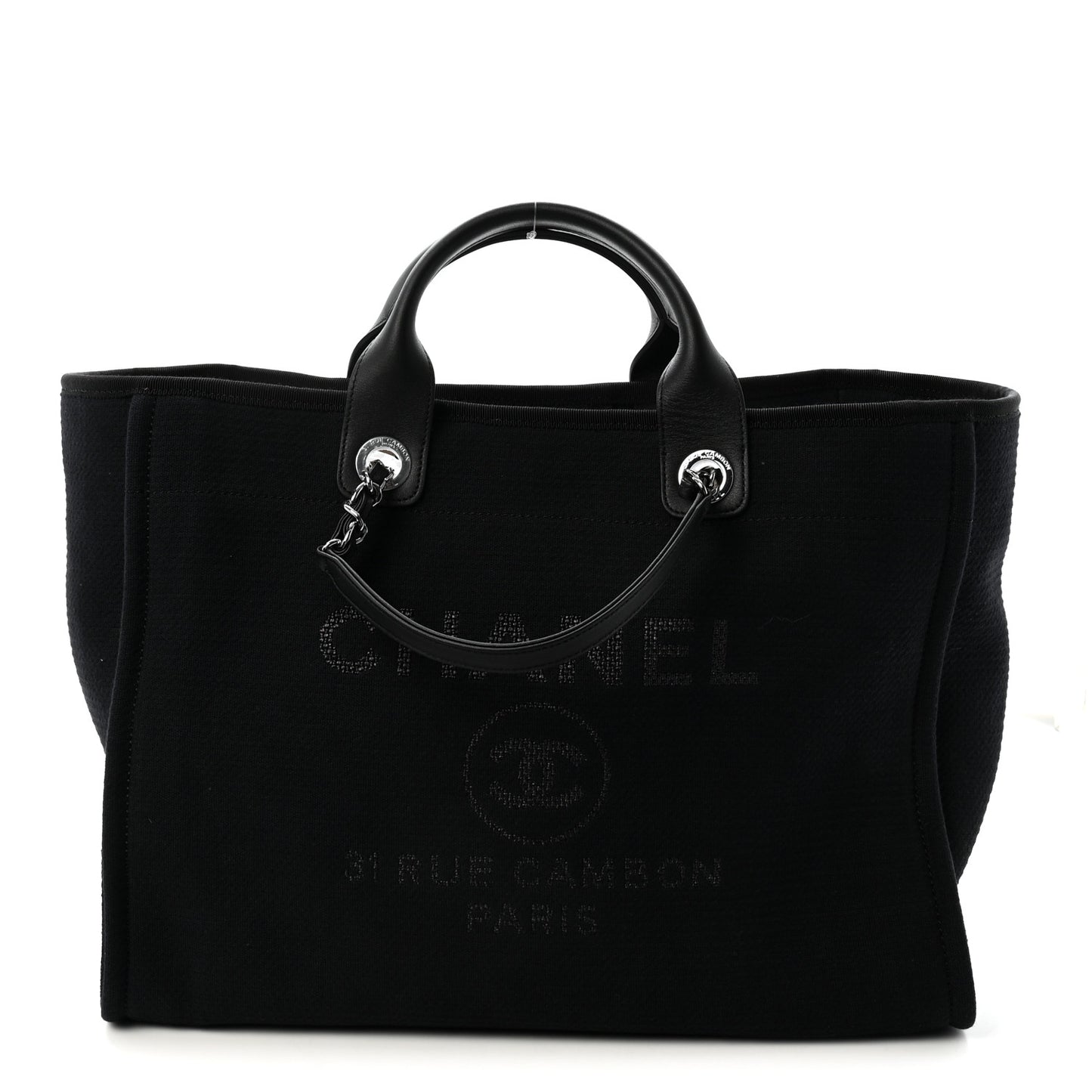 Mixed Fibers Medium Deauville Tote Black