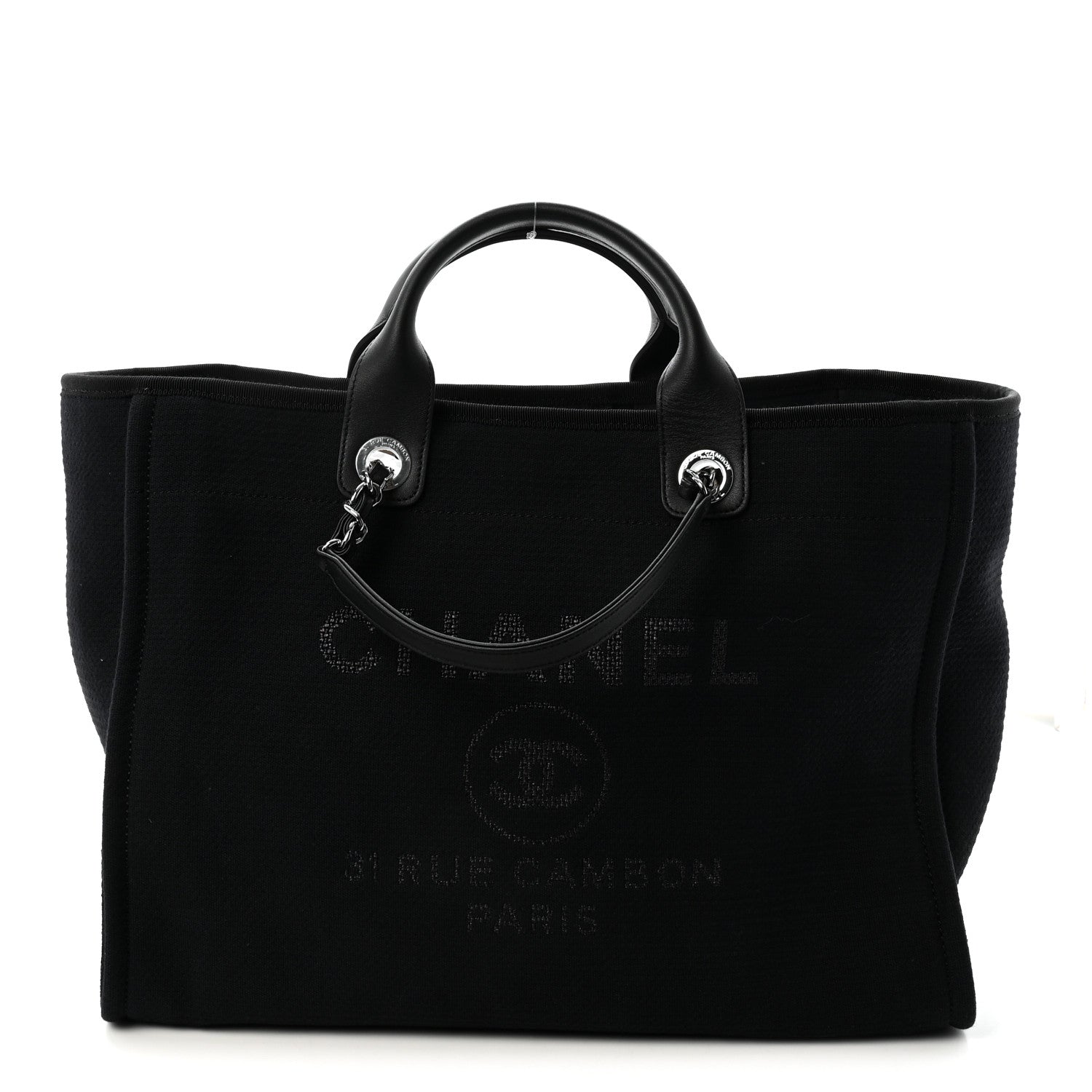 Chanel Mixed Fibers Medium Deauville Tote Black 1 of 12