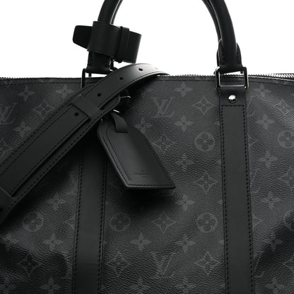 Louis Vuitton Monogram Eclipse Keepall Bandouliere 55 7 of 9