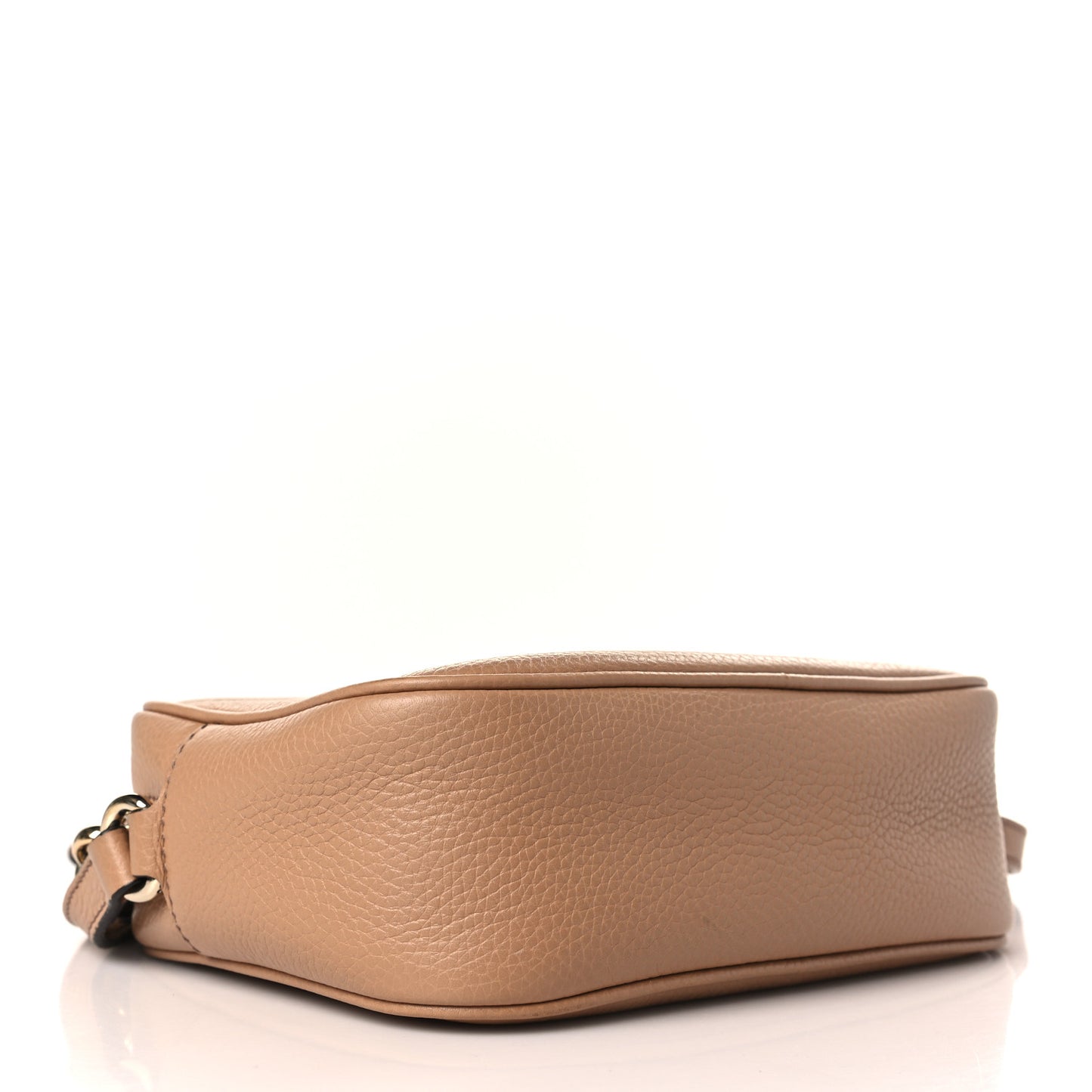 Pebbled Calfskin Small Soho Disco Bag Camelia