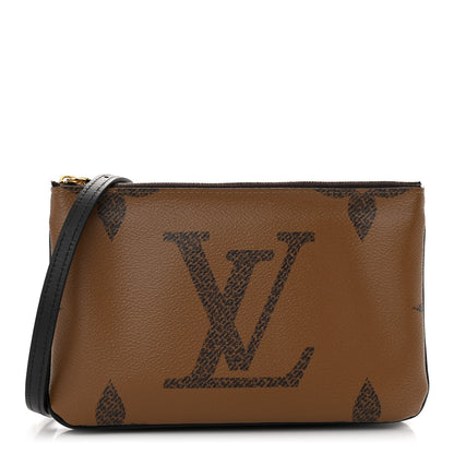 Louis Vuitton Reverse Monogram Giant Double Zip Pochette 1 of 10