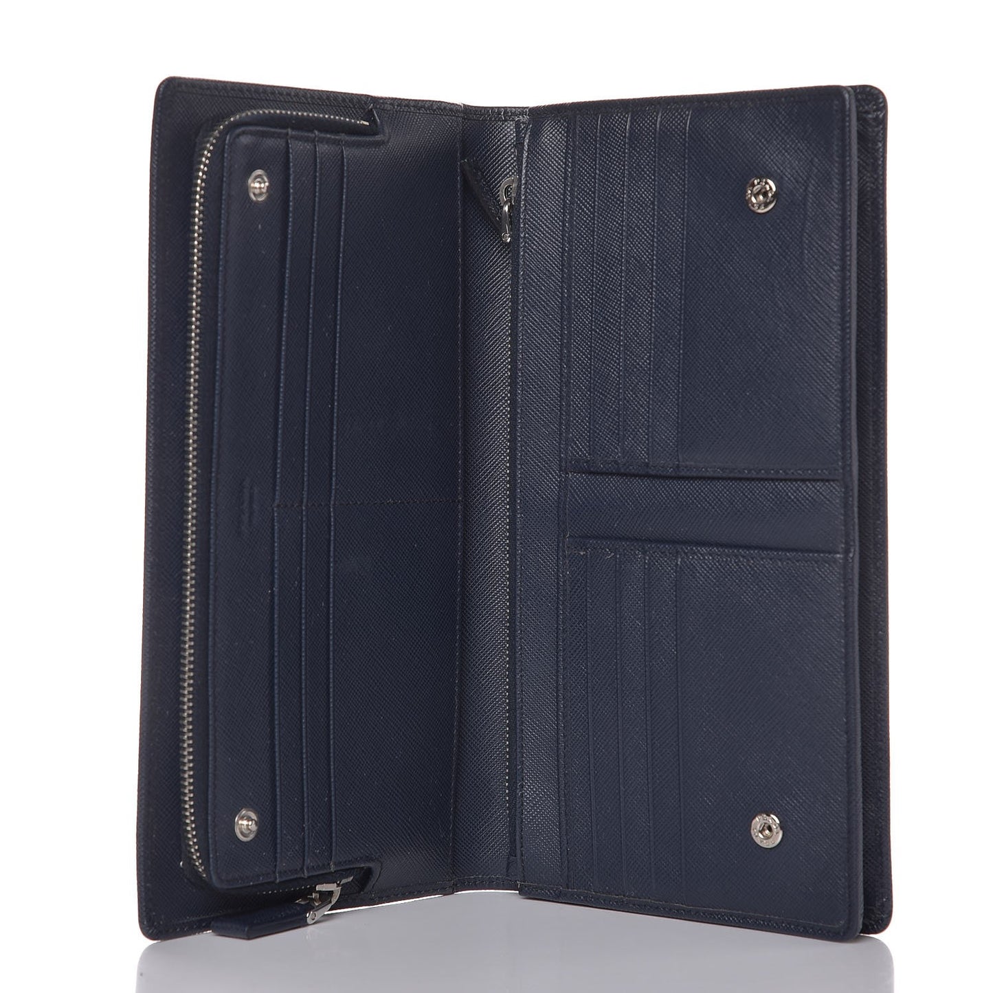 Saffiano Continental Flap Wallet Baltico