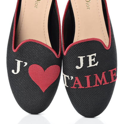 Christian Dior Embroidered Cotton Dioramour Mules 37.5 Black 15 of 16