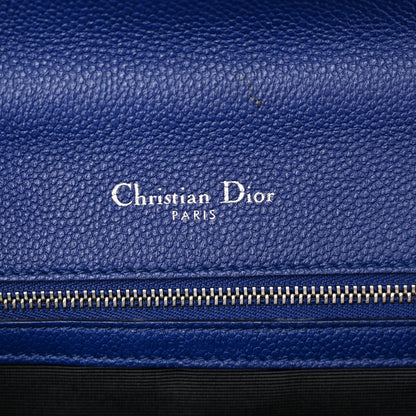Christian Dior Grained Calfskin Medium Diorama Flap Bag Blue 6 of 12