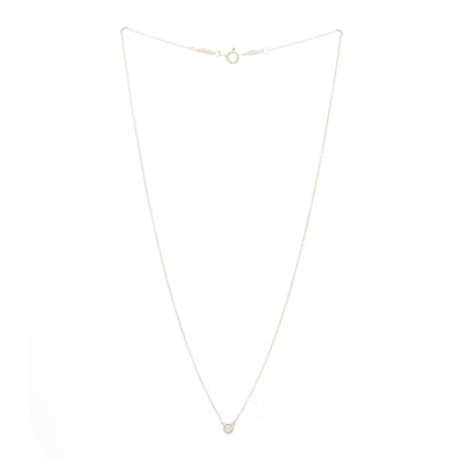 Tiffany Sterling Silver Diamond .07ct Elsa Peretti Diamonds by the Yard Pendant Necklace 3 of 5