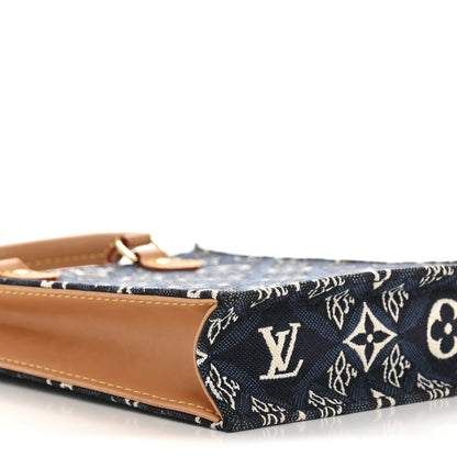 Louis Vuitton Jacquard Since 1854 Petit Sac Plat Blue 9 of 14