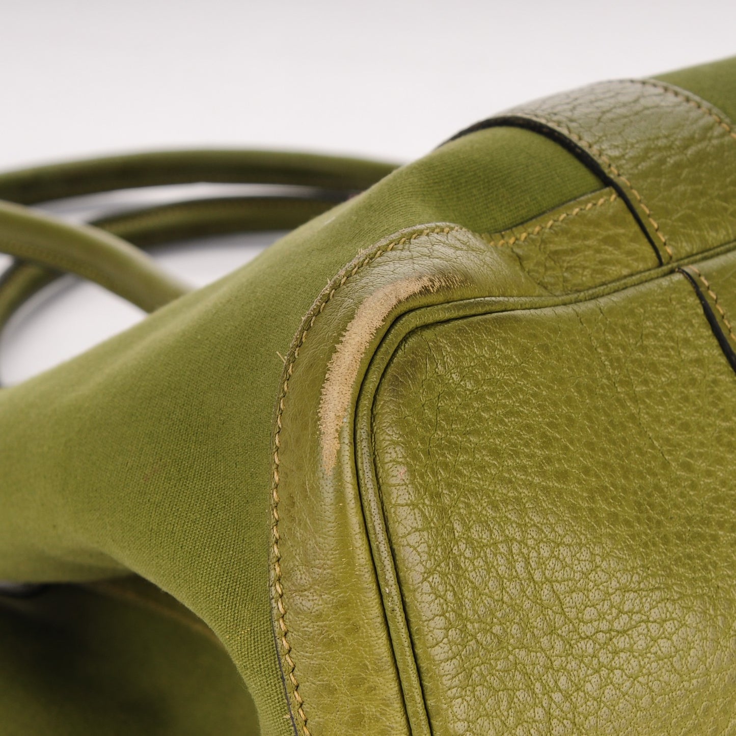 Toile Buffle Garden Party 36 MM Tote Vert Anis