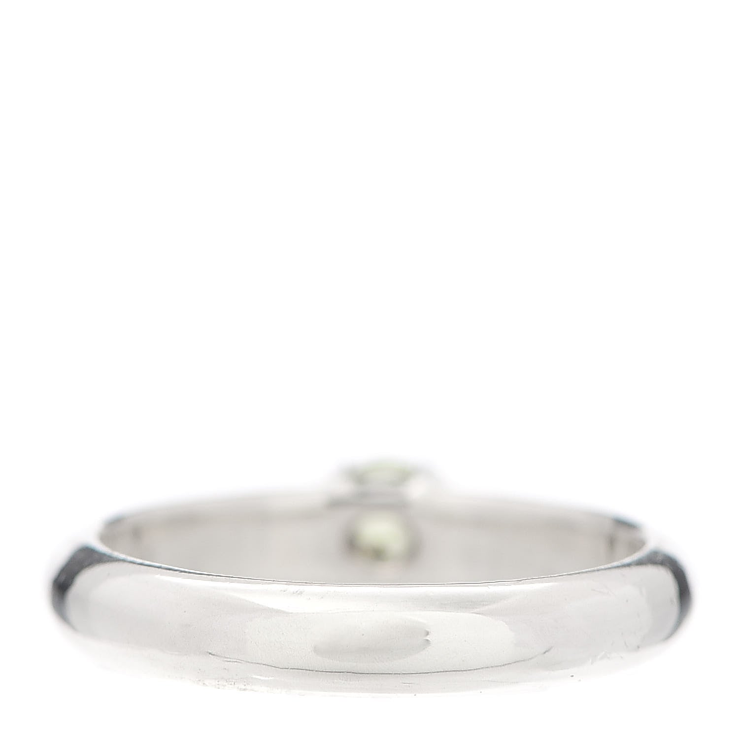 Tiffany Sterling Silver Peridot Stacking Ring 48 4.5 3 of 4