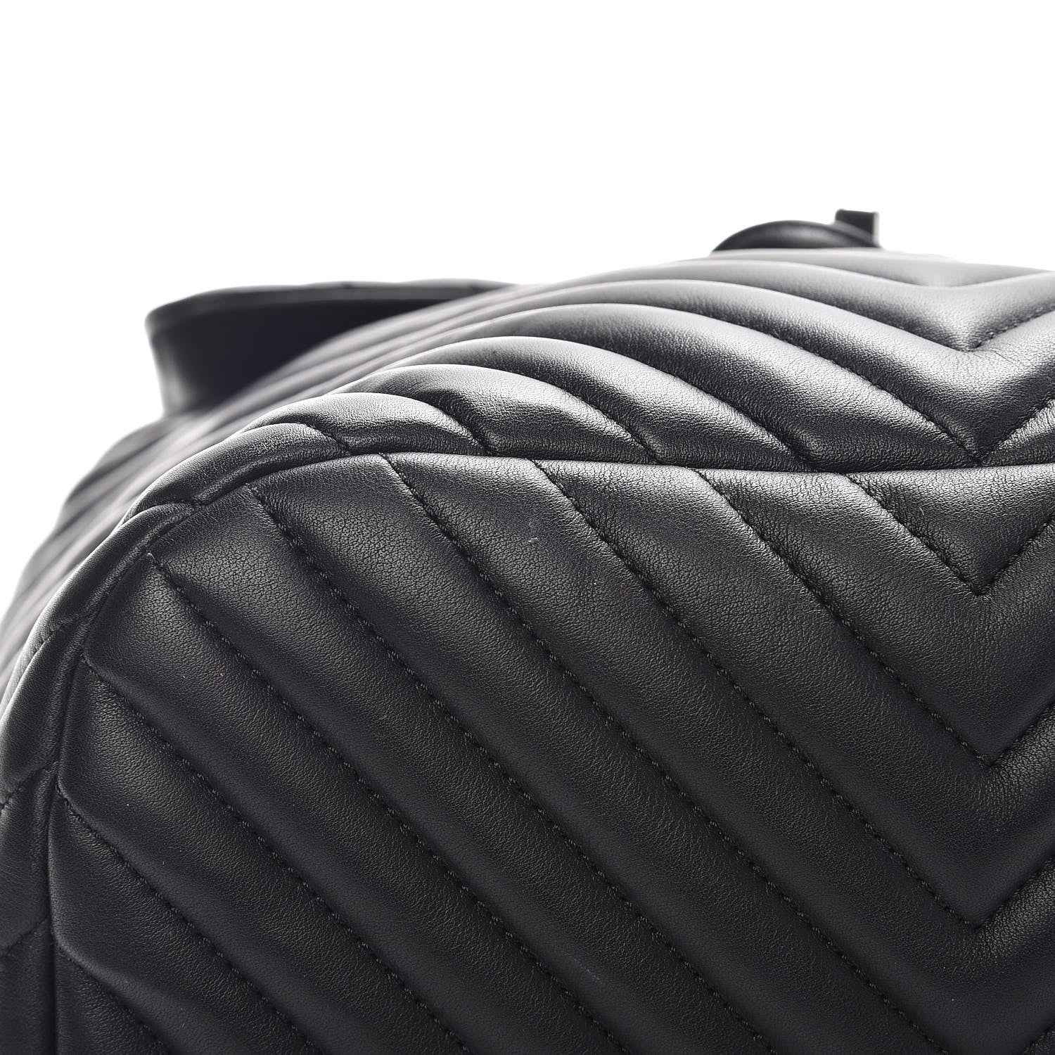 Chanel Calfskin Chevron Quilted Large Urban Spirit Backpack Black 11 of 11