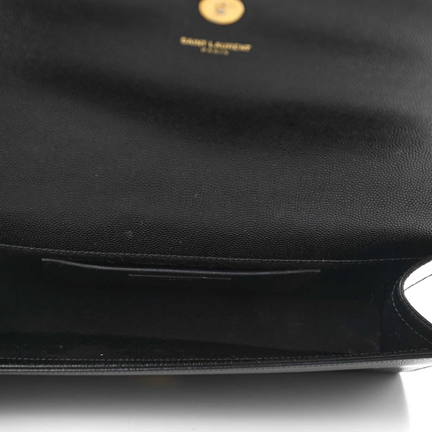 Saint Laurent Grain De Poudre Monogram Cassandre Clutch Black 4 of 8