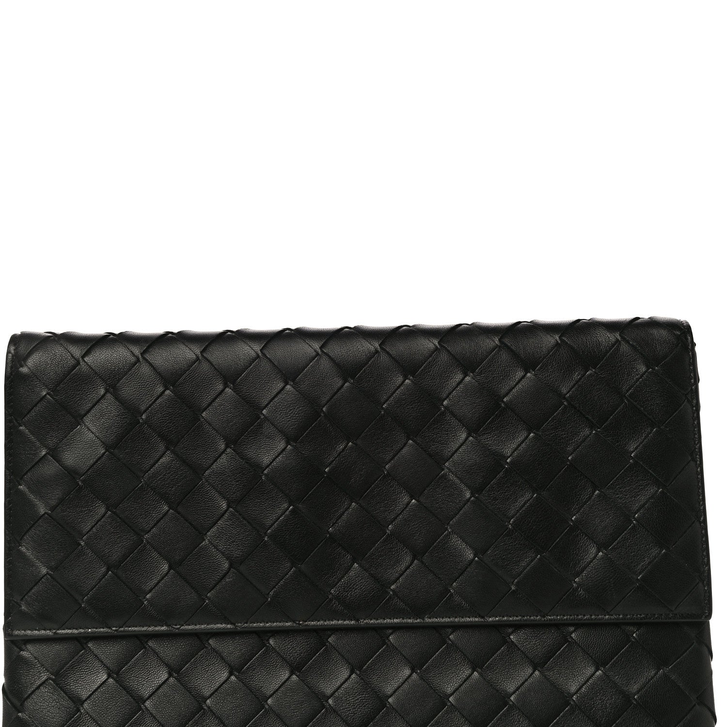 Bottega Veneta Nappa Intrecciato Flap Pouch Black 7 of 12