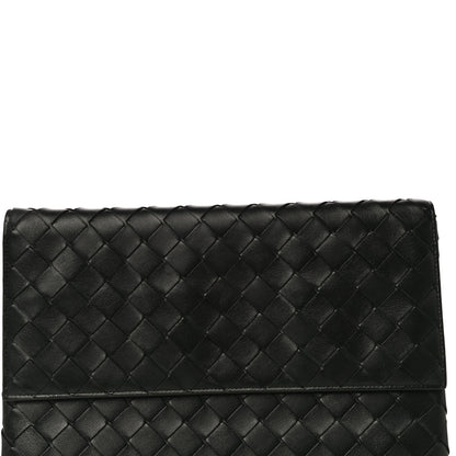 Bottega Veneta Nappa Intrecciato Flap Pouch Black 7 of 12