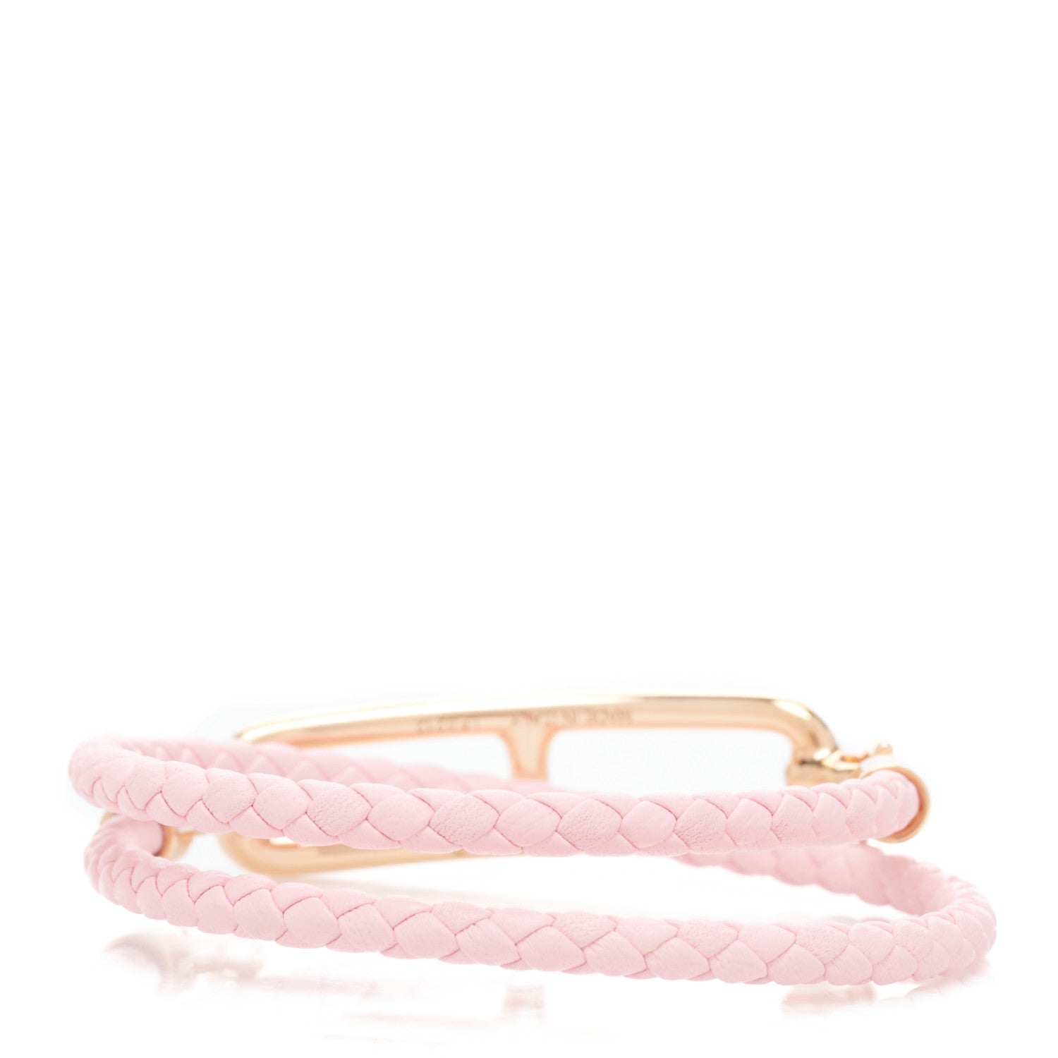 Hermes Swift Roulis Double Tour Bracelet T2 Rose Sakura 3 of 5