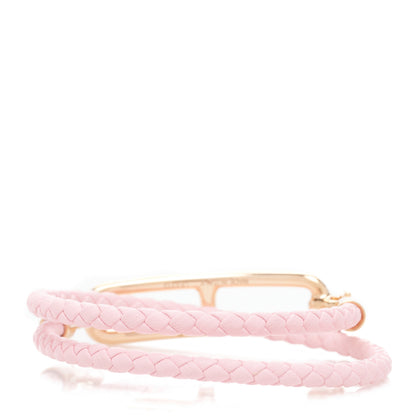 Hermes Swift Roulis Double Tour Bracelet T2 Rose Sakura 3 of 5