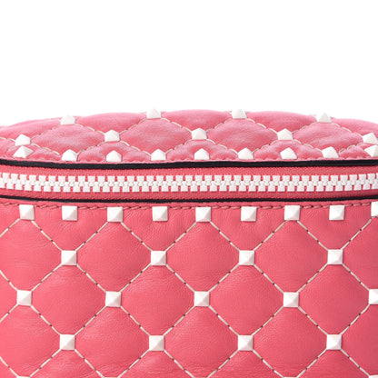 Valentino Garavani Lambskin Free Rockstud Spike Belt Bag 85 Shadow Pink 7 of 10