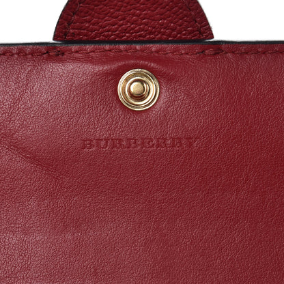 Burberry Grainy Leather Buckle Detail Flap Wallet Red 6 of 11