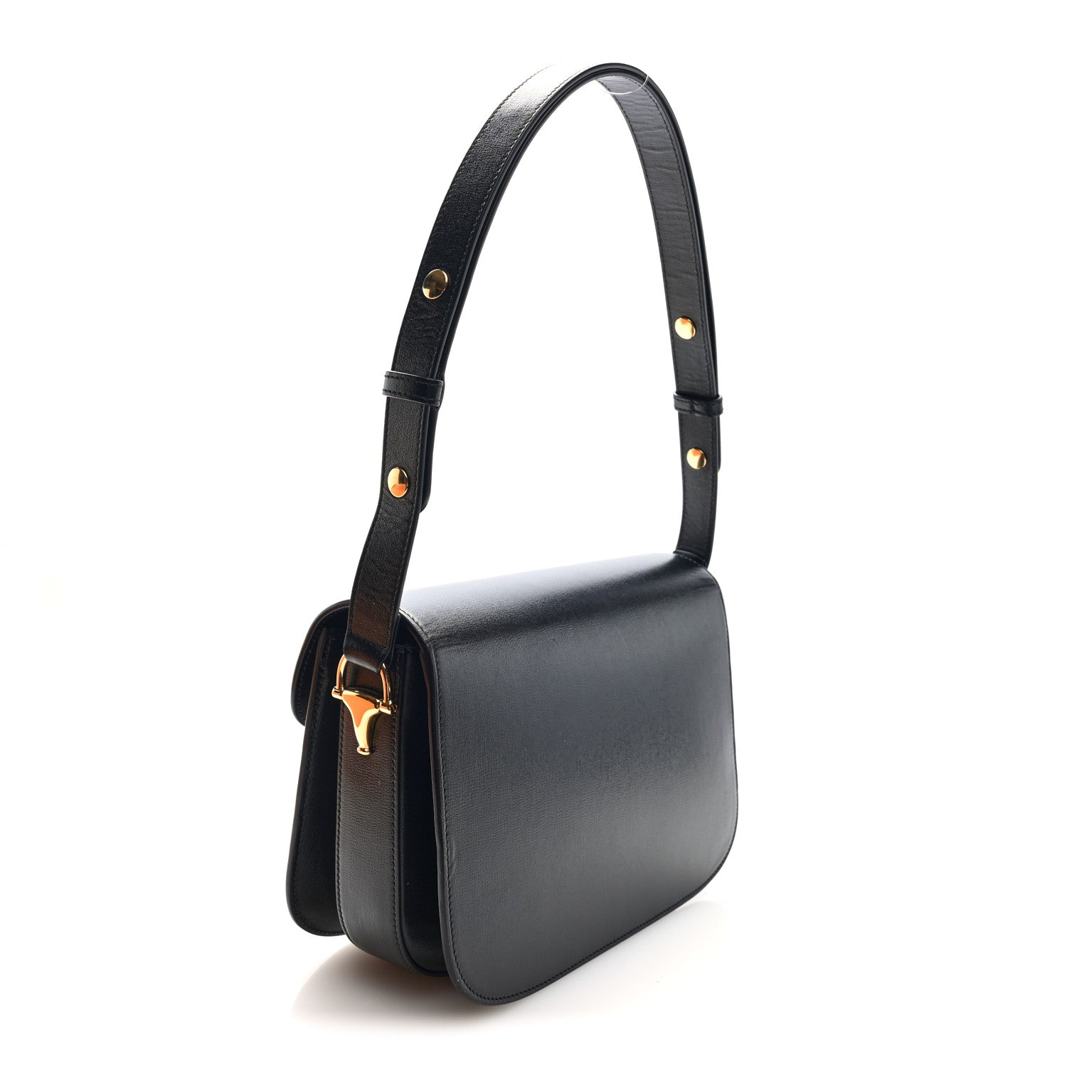 Gucci Azalea Calfskin Horsebit 1955 Shoulder Bag Black 3 of 10