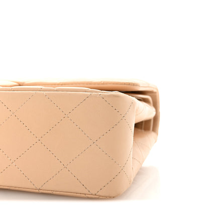 Chanel Lambskin Quilted Medium Double Flap Beige 10 of 10