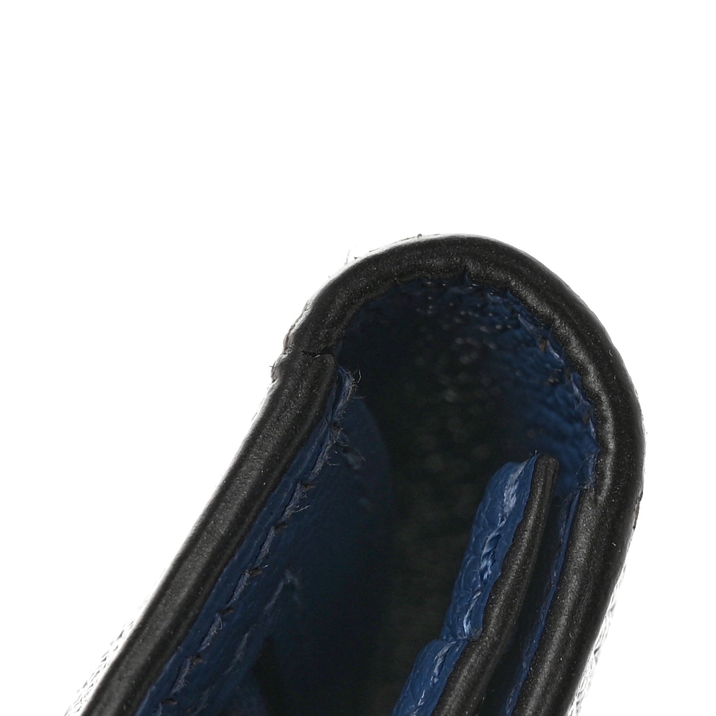 Chevre Mysore Bearn Gusset Wallet Bleu Agate