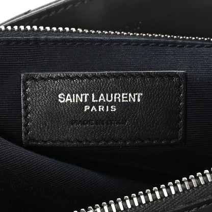 Saint Laurent Calfskin Y Quilted Monogram Medium Loulou Chain Satchel Asphalt 6 of 9