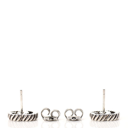 Gucci Sterling Silver Torchon Double G Earrings 3 of 6