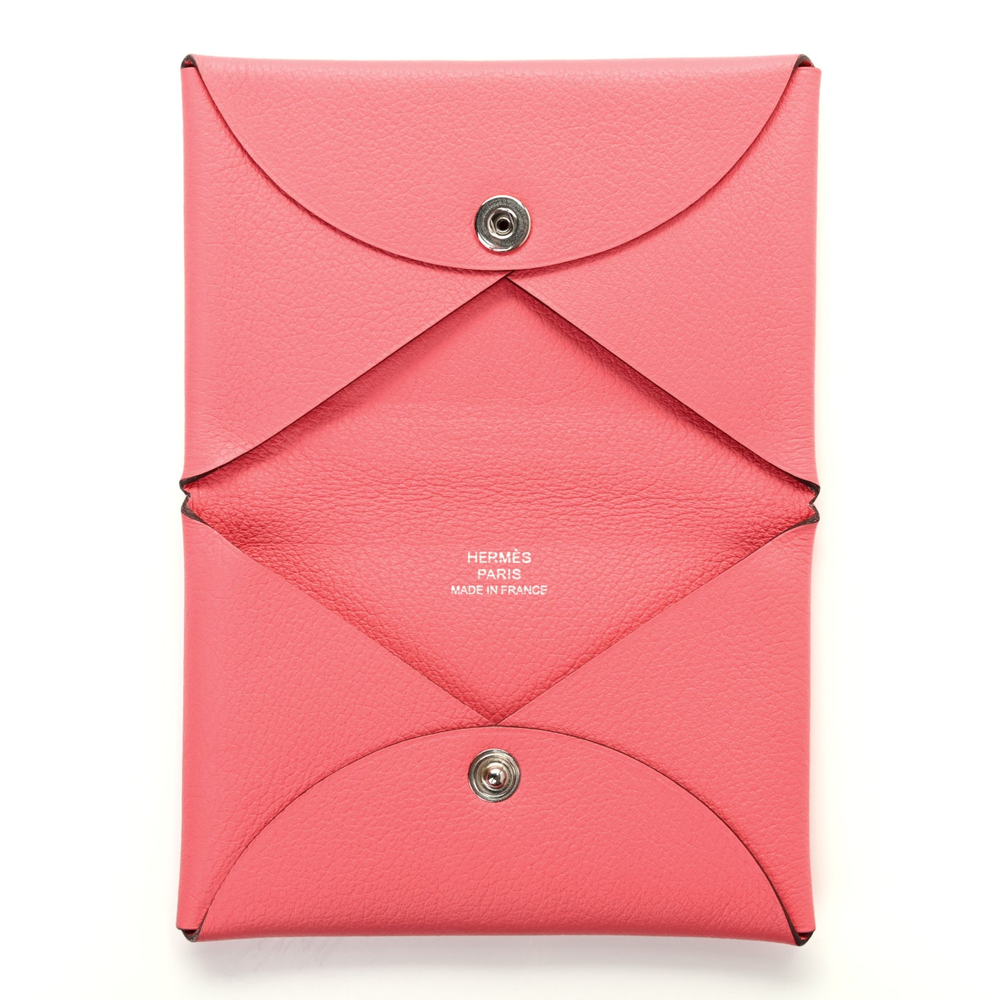 Chevre Mysore Calvi Card Case Rose Azalee