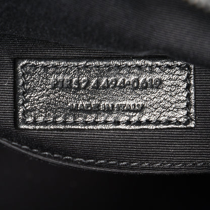 Saint Laurent Calfskin Matelasse Monogram Lou Camera Bag Black 6 of 10