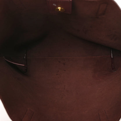 Saint Laurent Calfskin Toy Shopping Tote Dark Red 5 of 8