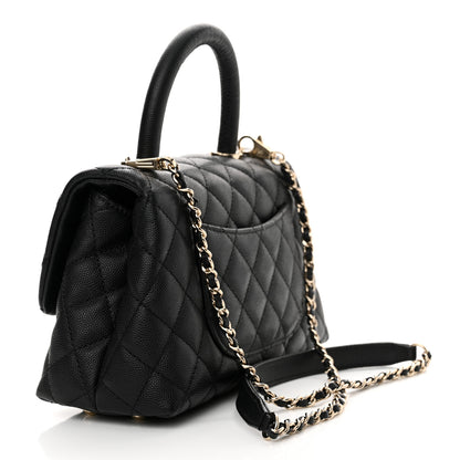 Chanel Caviar Quilted Mini Coco Handle Flap Black 3 of 12