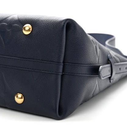 Louis Vuitton Empreinte Monogram Giant CarryAll MM Navy 9 of 10