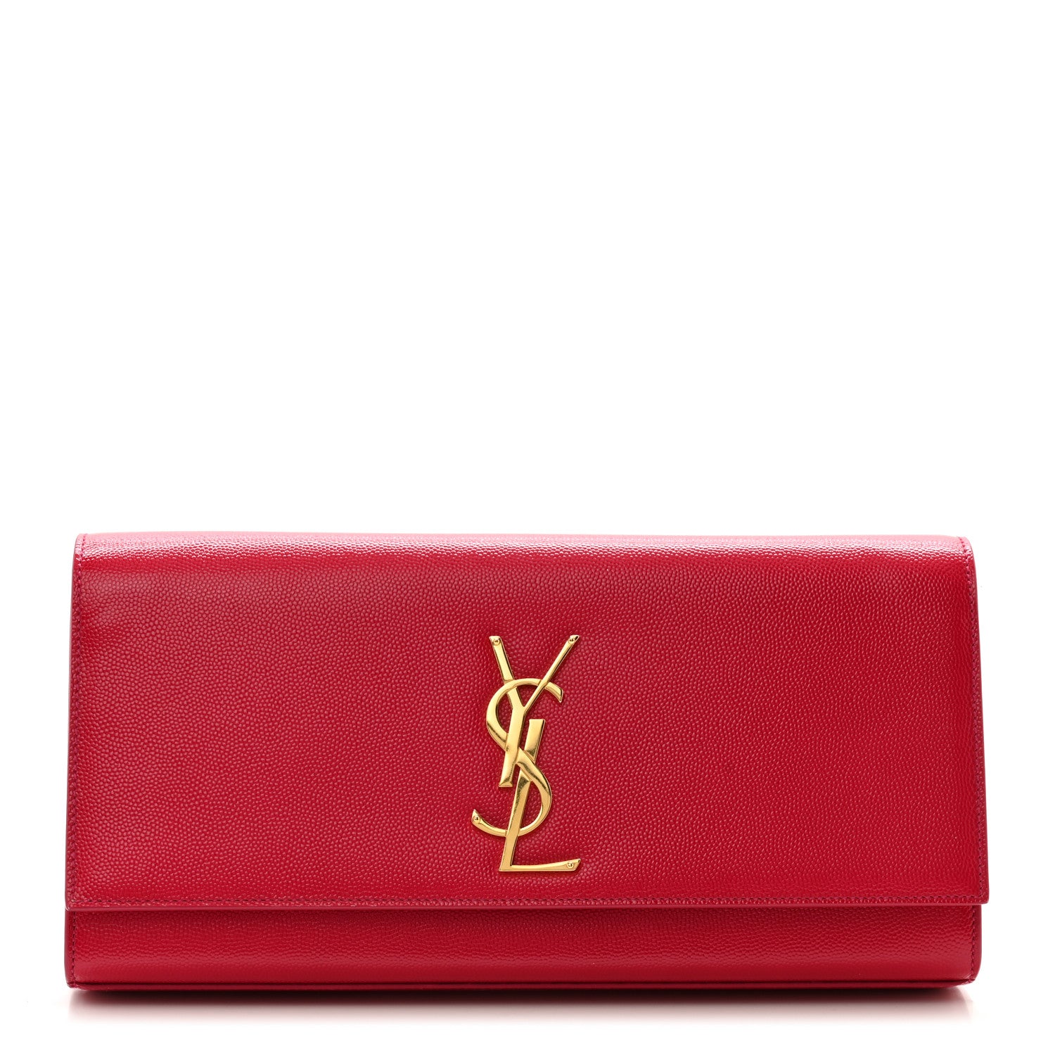Saint Laurent Grain De Poudre Classic Monogram Cassandre Clutch Lipstick Fuchsia 1 of 9