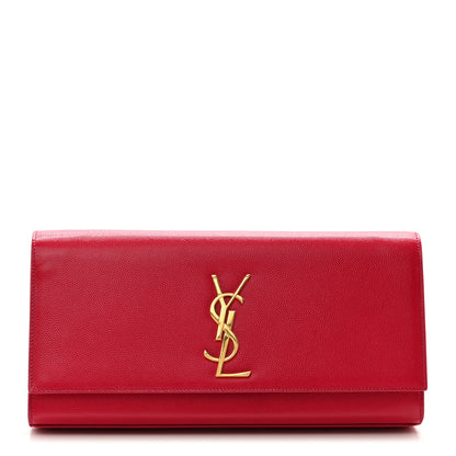 Saint Laurent Grain De Poudre Classic Monogram Cassandre Clutch Lipstick Fuchsia 1 of 9