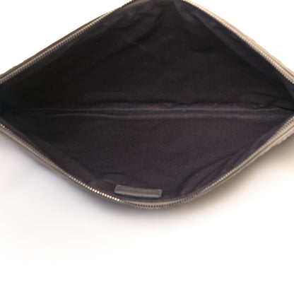 Bottega Veneta Nappa Intrecciato Elaphe Large Flat Zip Billetto Pouch Mink 5 of 12