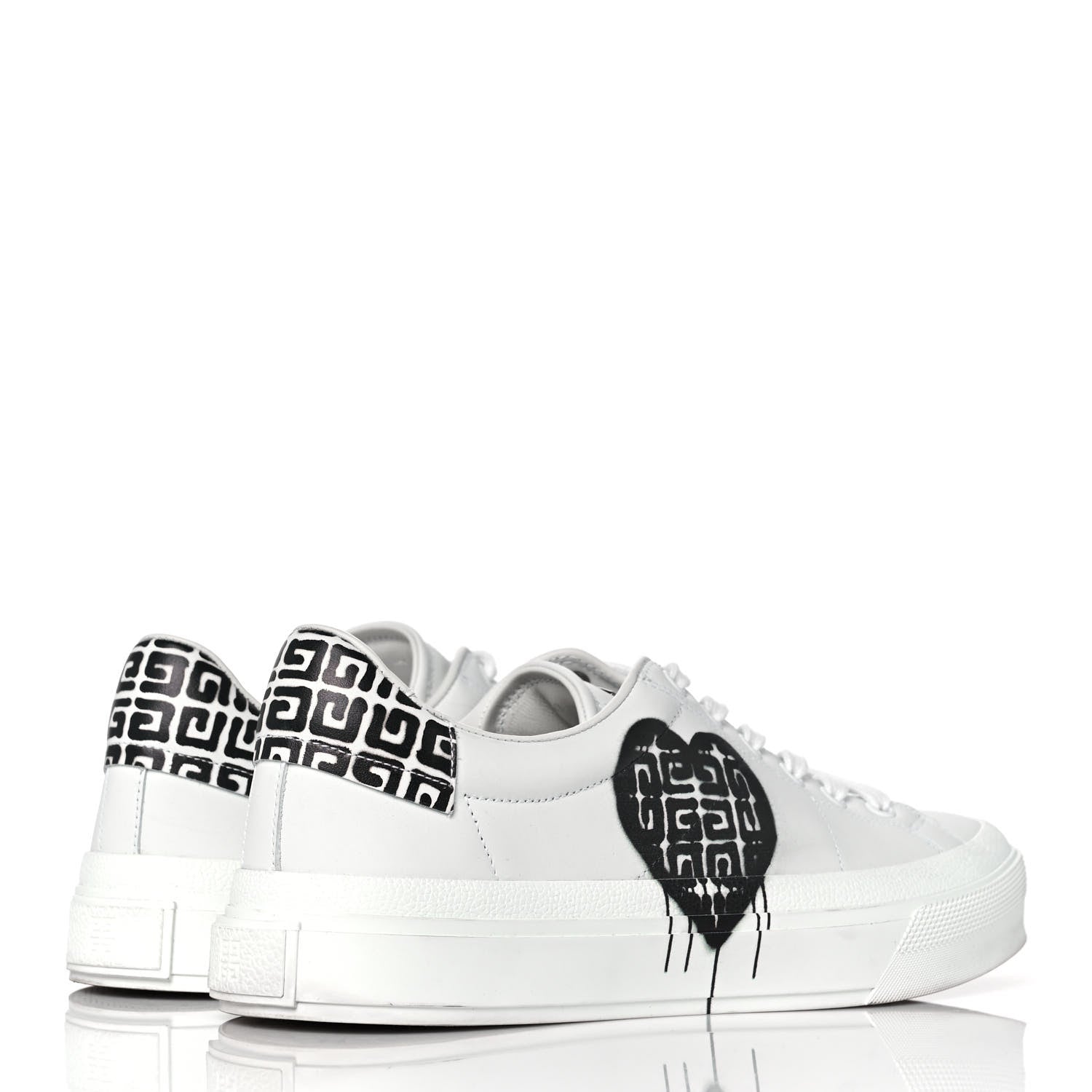 Givenchy Calfskin City Sport Sneakers 40 White Black 4 of 10