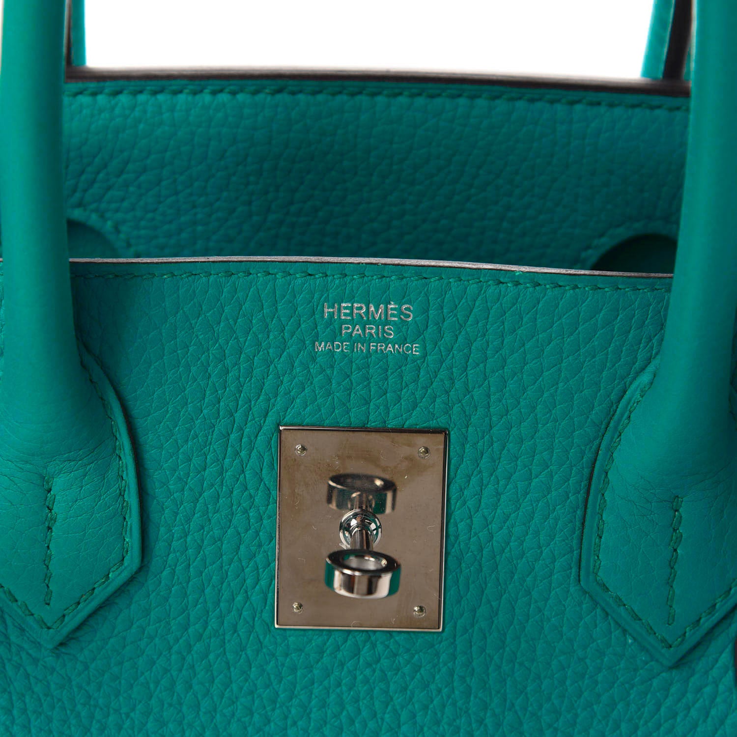 Hermes Taurillon Clemence Birkin 30 Bleu Paon 10 of 18